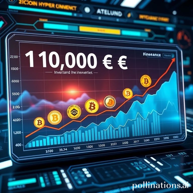Infographic illustrating potential returns on a 1,000 Euro investment in Ethereum, Binance Coin, and Avalanche over five years, alongside Bitcoin Hyper's innovative approach.