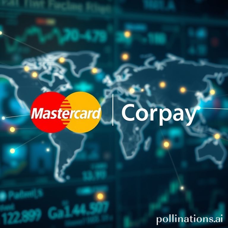Mastercard and Corpay logos, illustrating their expanded partnership to accelerate real-time global cross-border payments.
