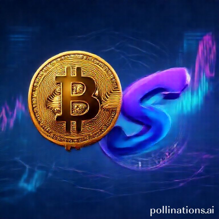 A digital illustration showcasing Bitcoin and Solana symbols merging, representing Bitcoin Hyper's innovative L2 solution and enhanced programmability.