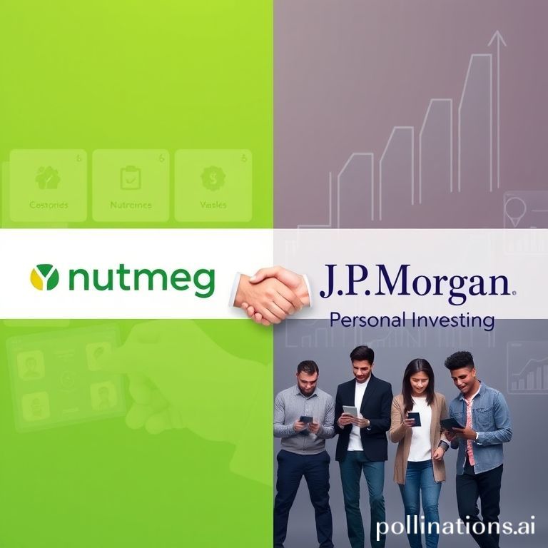 J.P. Morgan Personal Investing logo replacing Nutmeg branding, signifying a new phase in UK digital wealth management.