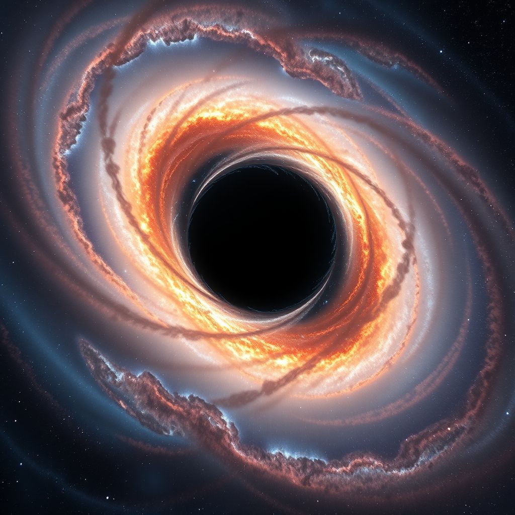 විශ්වයේ අභිරහස් කළු කුහරය - Supermassive Black Hole මන්දාකිණියක මධ්යයේ පිහිටි යෝධ කළු කුහරයක් සහ එහි ග්රහණ තැටිය