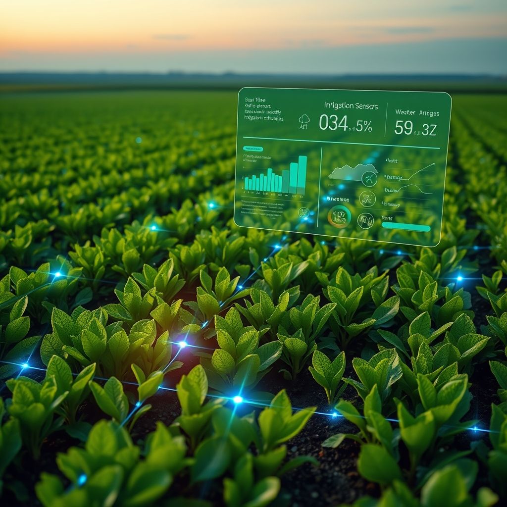Smart Agriculture with AI and IoT Precision Irrigation AI සහ IoT මගින් නිරවද්ය ජල සම්පාදනය වන බෝග වගාවක්