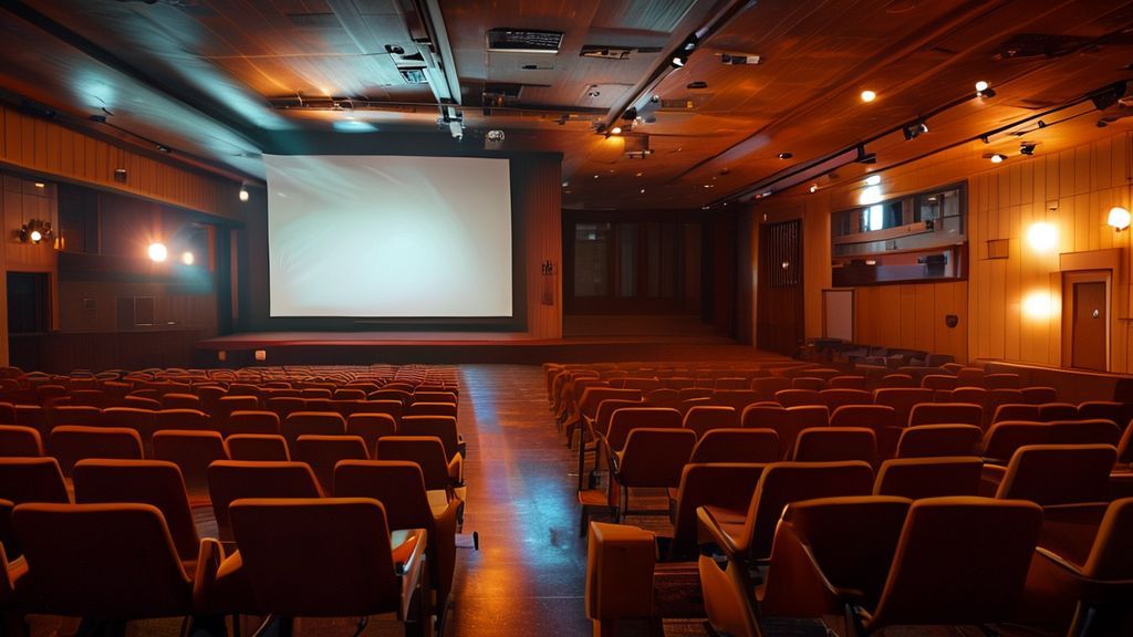 映画上映会の会場設営イメージ