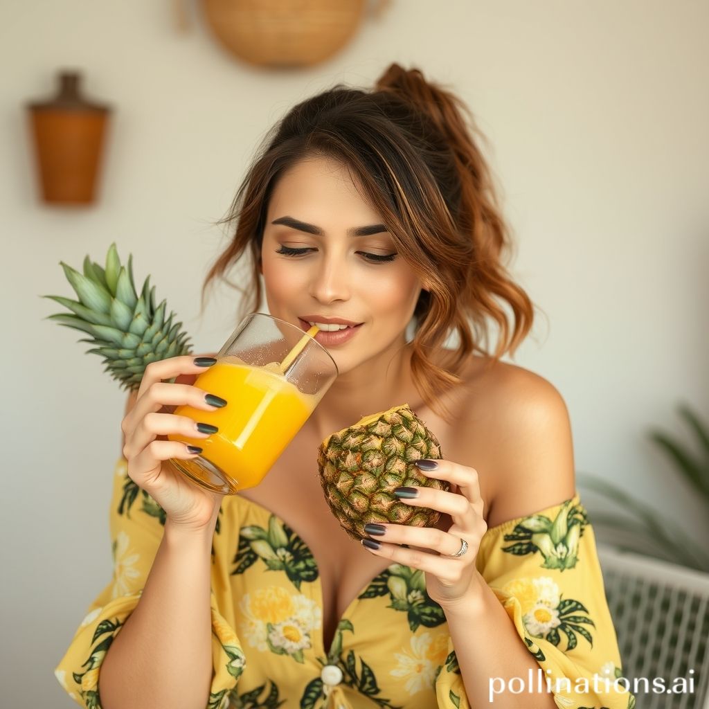 what does pineapple juice do sexually for a woman