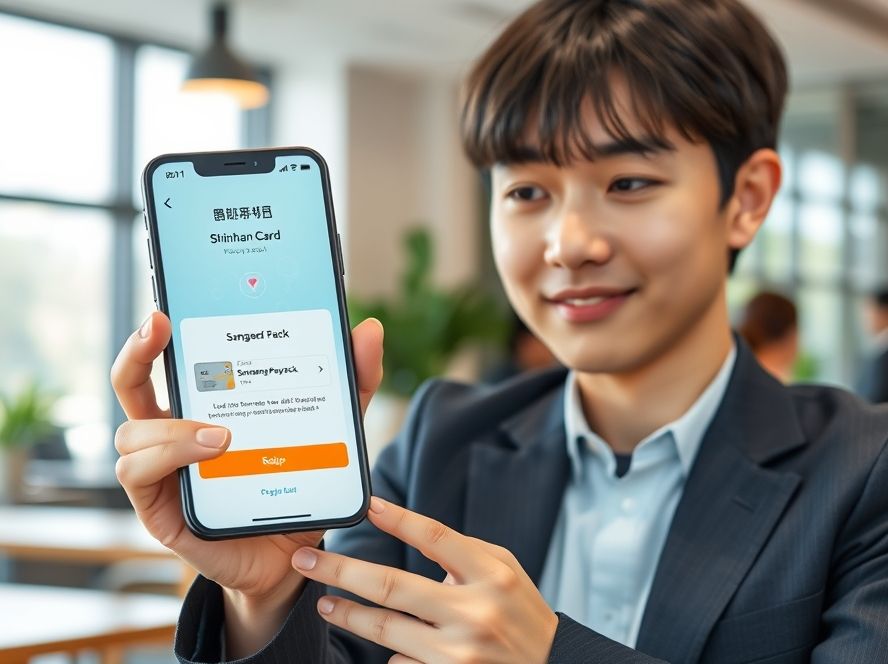 신한카드 앱에서 상생페이백 등록을 확인하는 모습