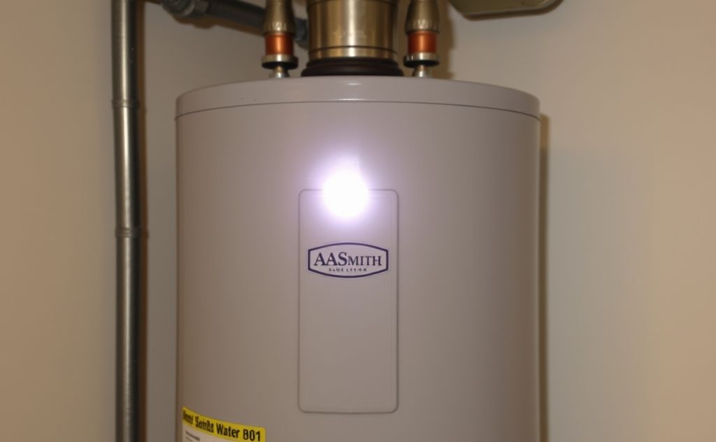 AASmith water heater with off status light issue