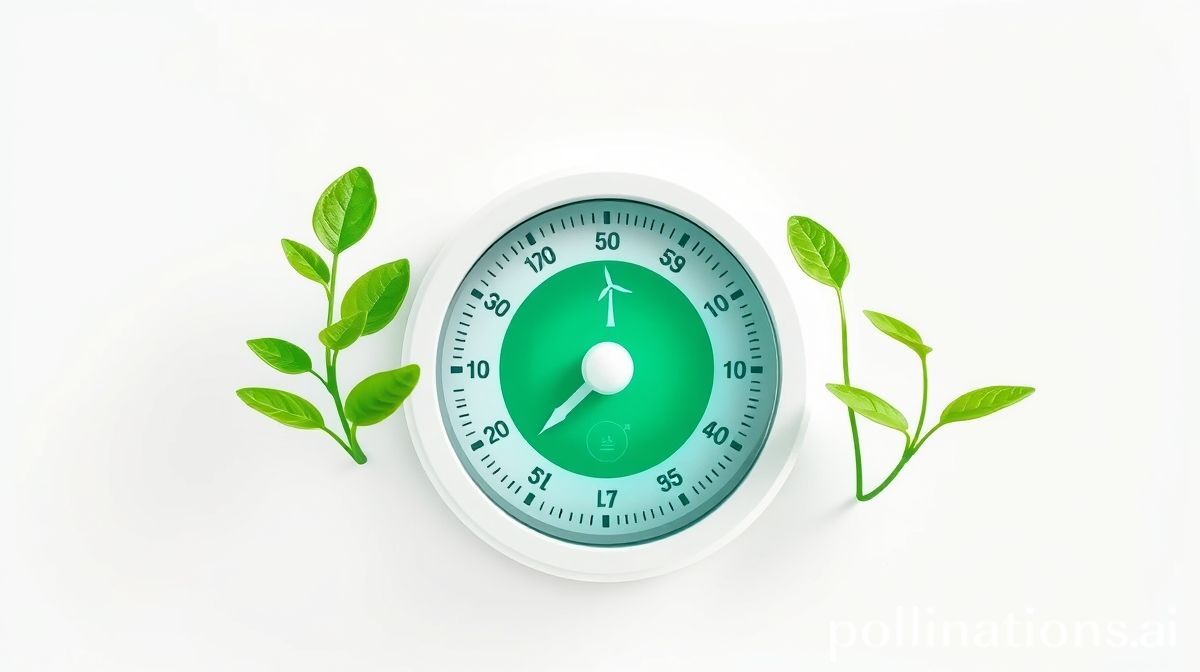 Eco-friendly AI concept with leaves and chips