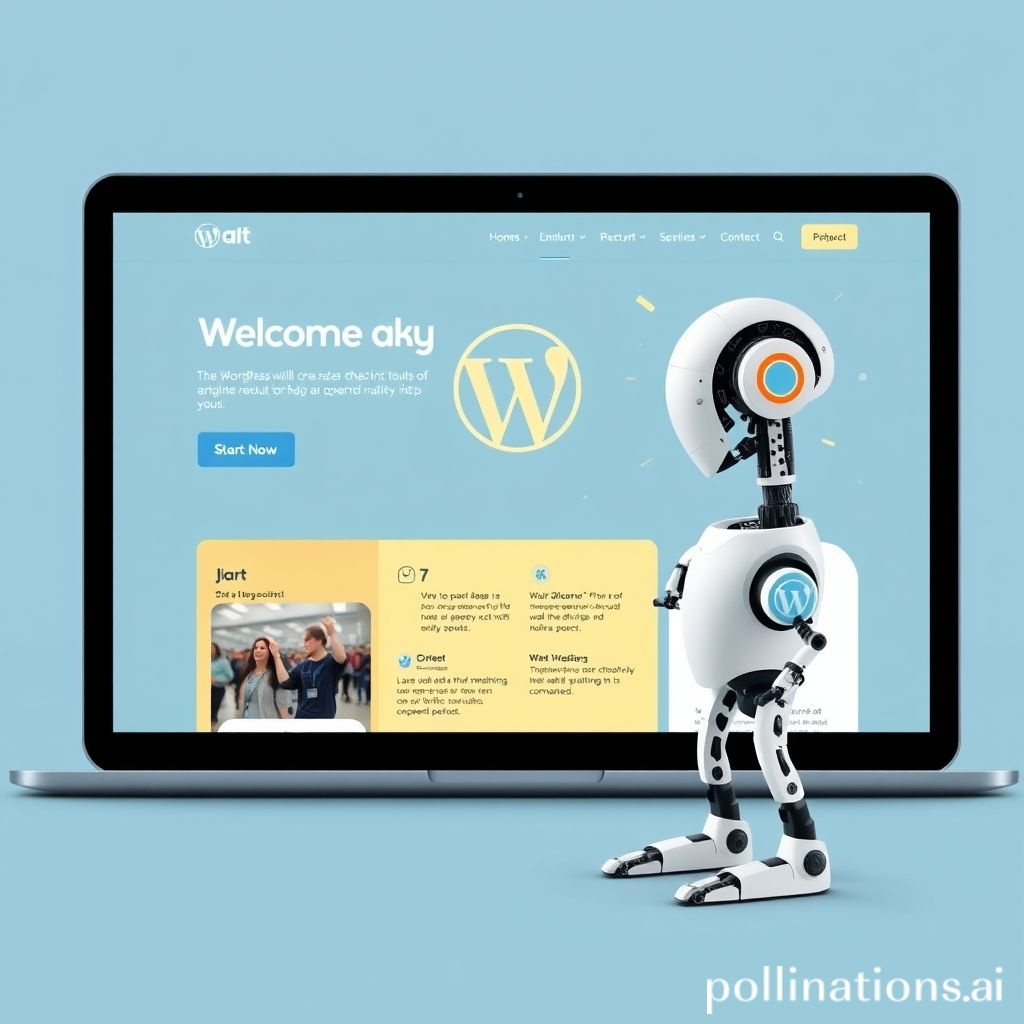 AI powered WordPress website