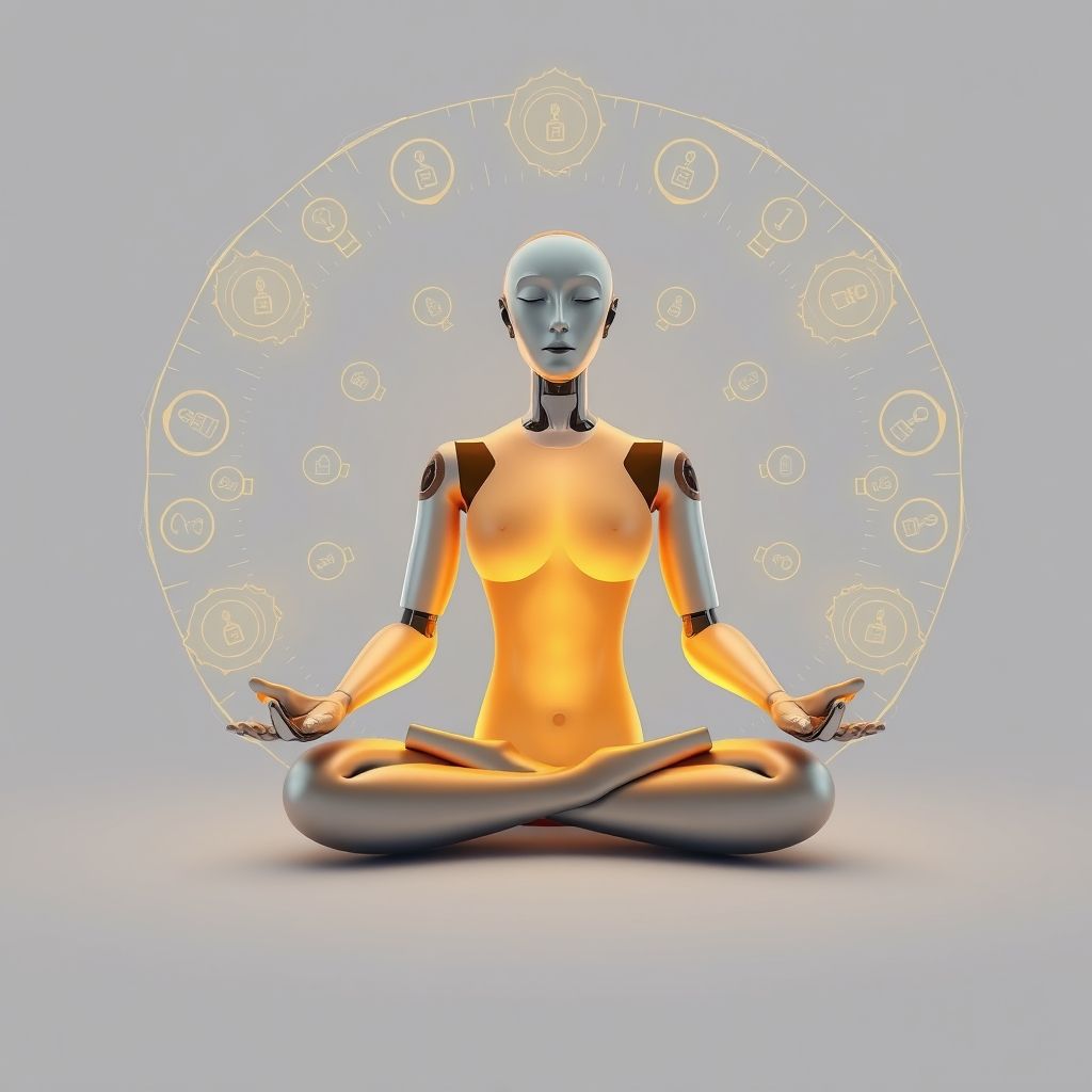 AI creating text-based meditation videos