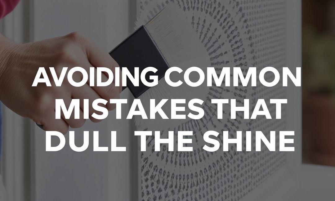 AVOIDING COMMON MISTAKES THAT DULL THE SHINE