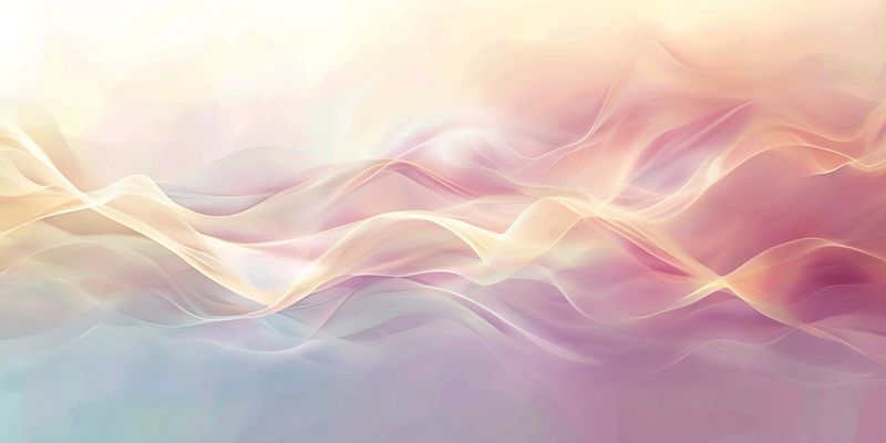 Nefes dalgalarının zihinde akışını temsil eden soyut görsel