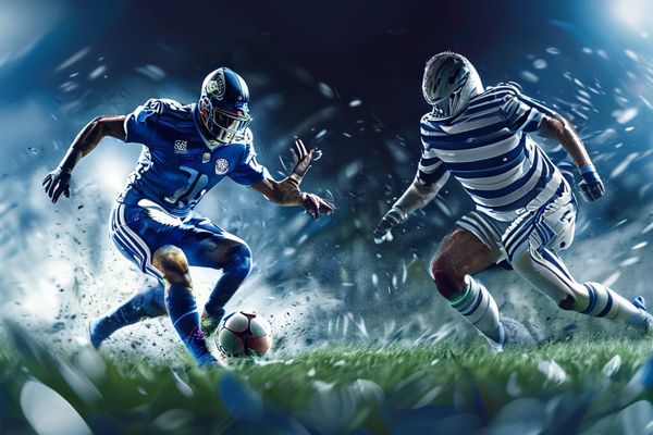 Action shot of Leicester vs West Brom player duel