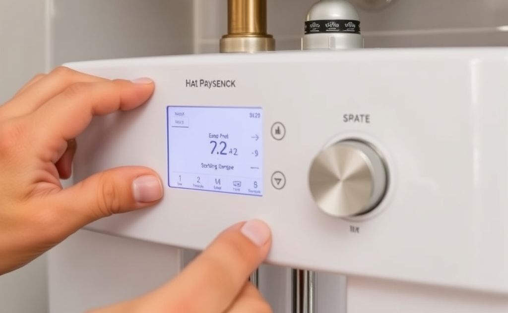 Adjust boiler settings for hot water temperature