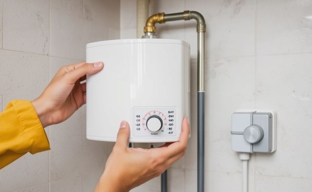Adjust water heater for safe hot water use