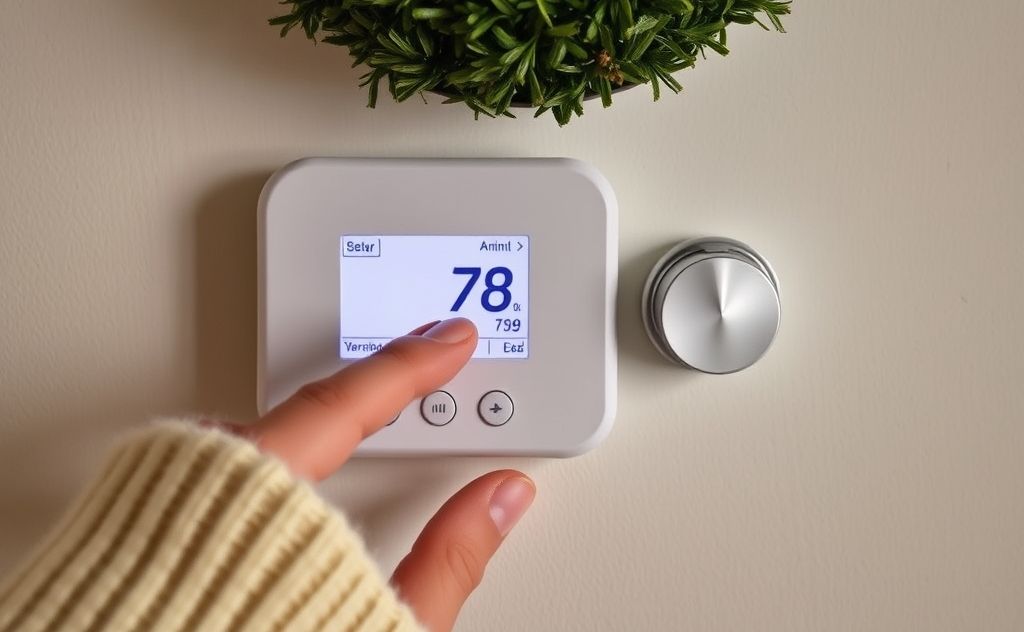 Adjust your thermostat for cozy home warmth