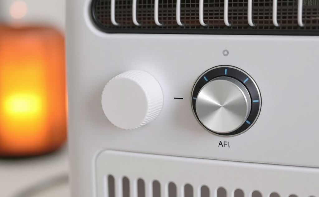 Adjustable thermostat for efficient portable heater