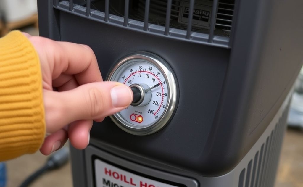 Adjusting temperature on an oil portable heater