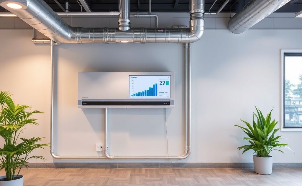 Advanced HVAC systems manage indoor temperature.