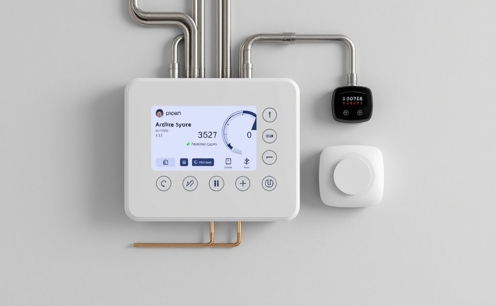 Advanced control components for smart heating system