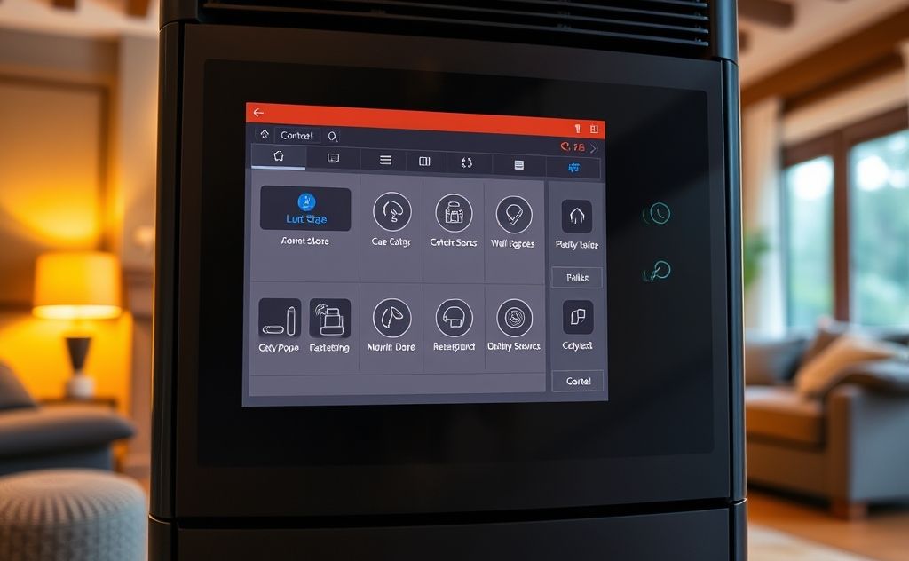 Advanced control options for pellet stoves