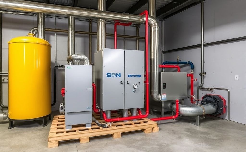 Advanced system components biomass heating system