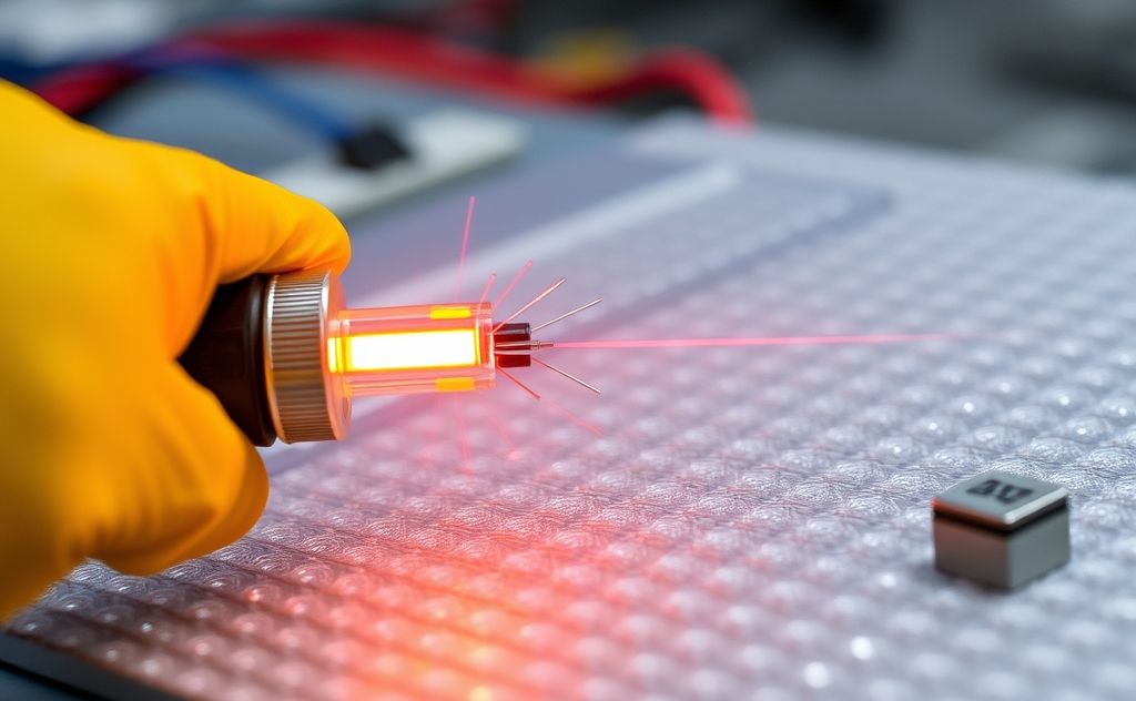 Advanced temperature sensors in action, showcasing materials