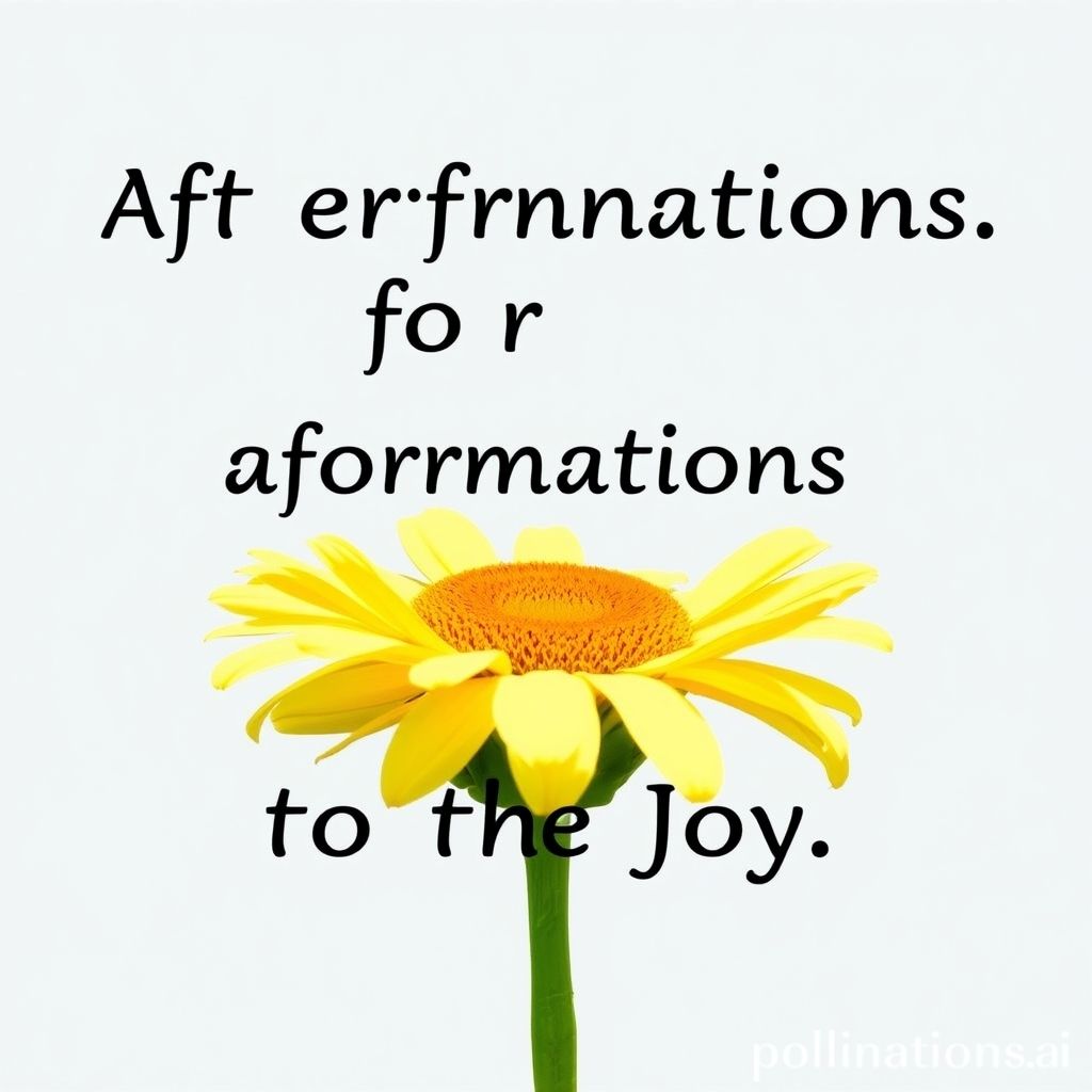 Affirmations for Joy