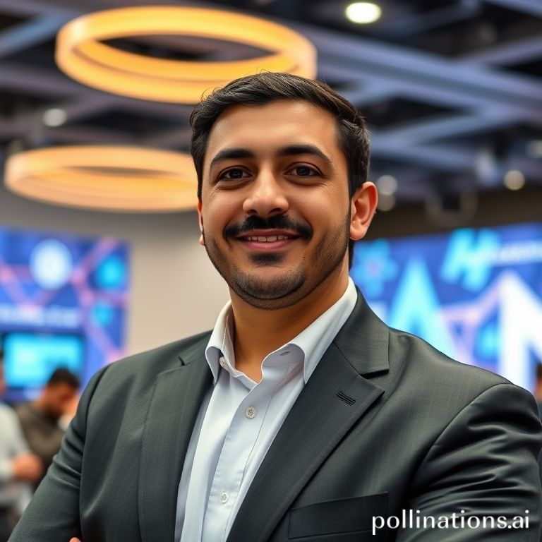 Portrait of Ahmad Ali Alwan, Deputy CEO of Hub71, a distinguished professional in a business suit, conveying leadership and innovation within the global tech ecosystem.