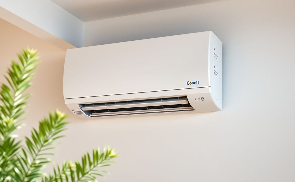 Air conditioning system in a modern home setting