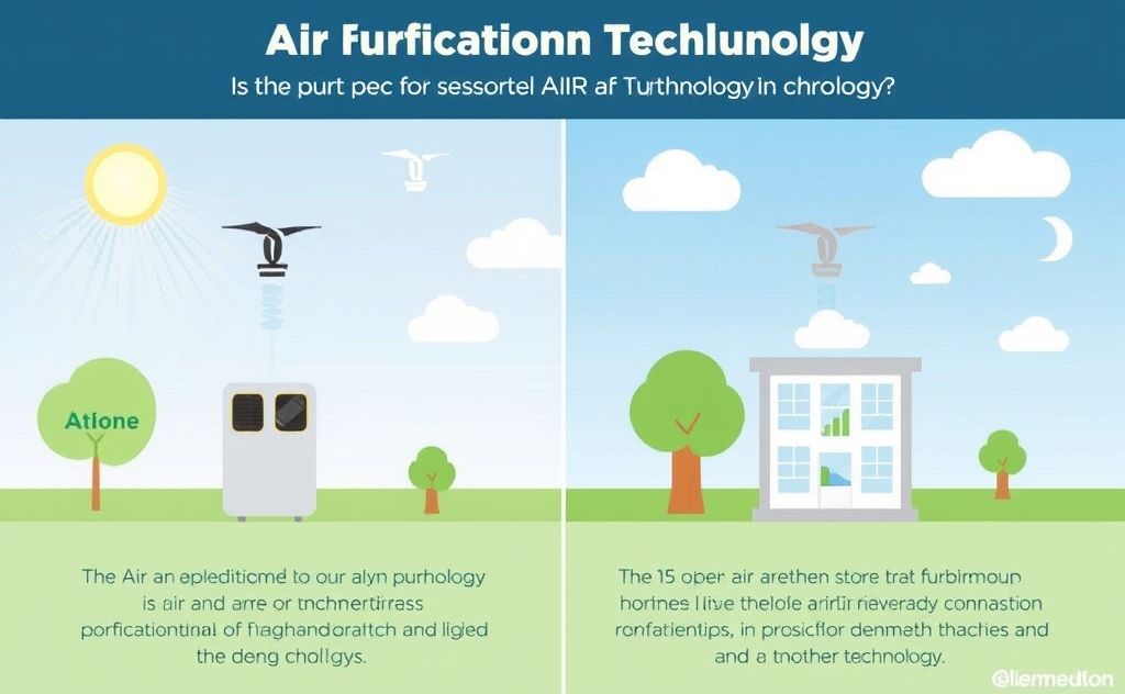 Air purification technology comparison infographic