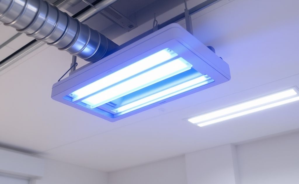 Air purification with UV-C technology in HVAC systems