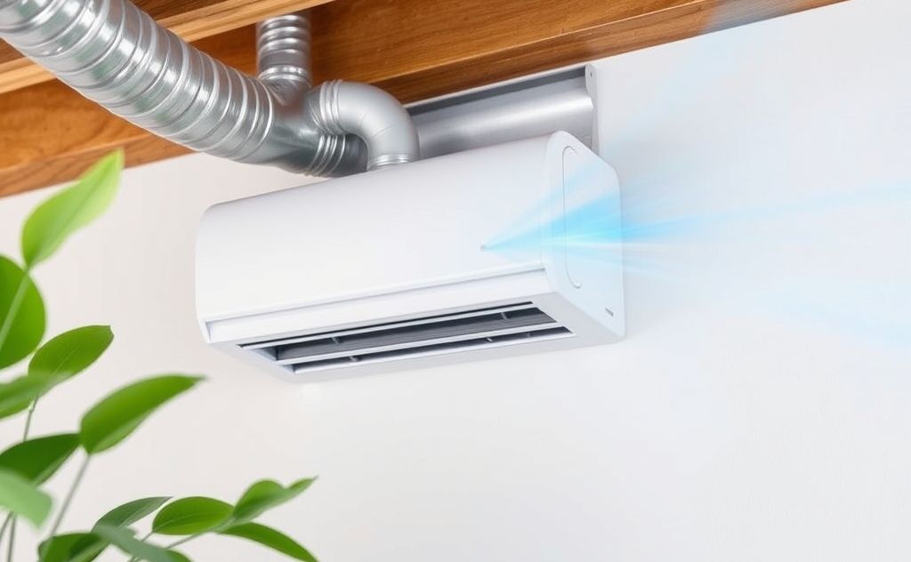 Air purifier enhancing HVAC system efficiency