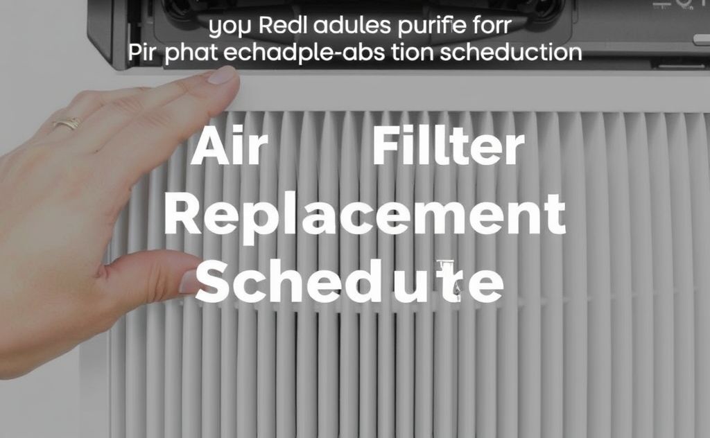 Air purifier filter replacement schedule guide