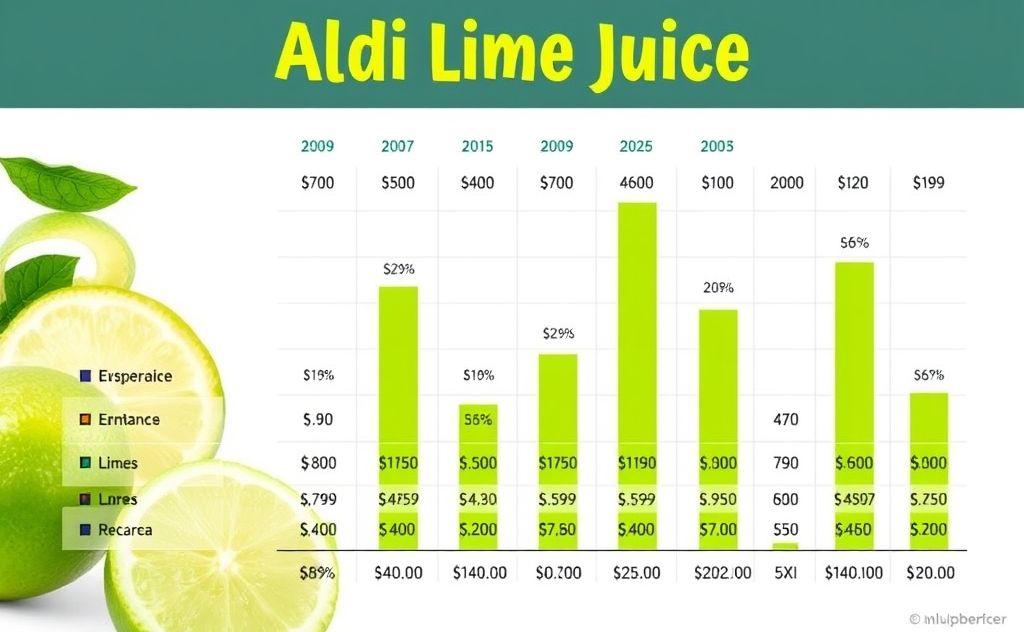 Aldi lime juice price comparison chart