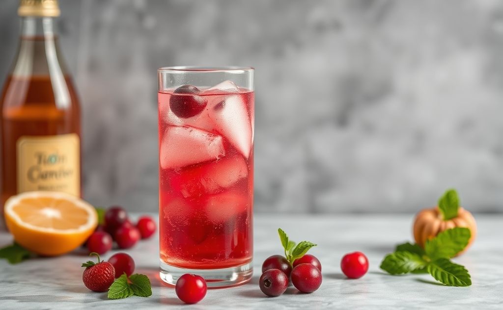 Alternative methods sparkling cranberry juice