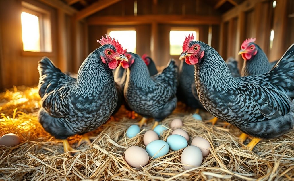 Ameraucana chickens begin laying eggs at 5-6 months