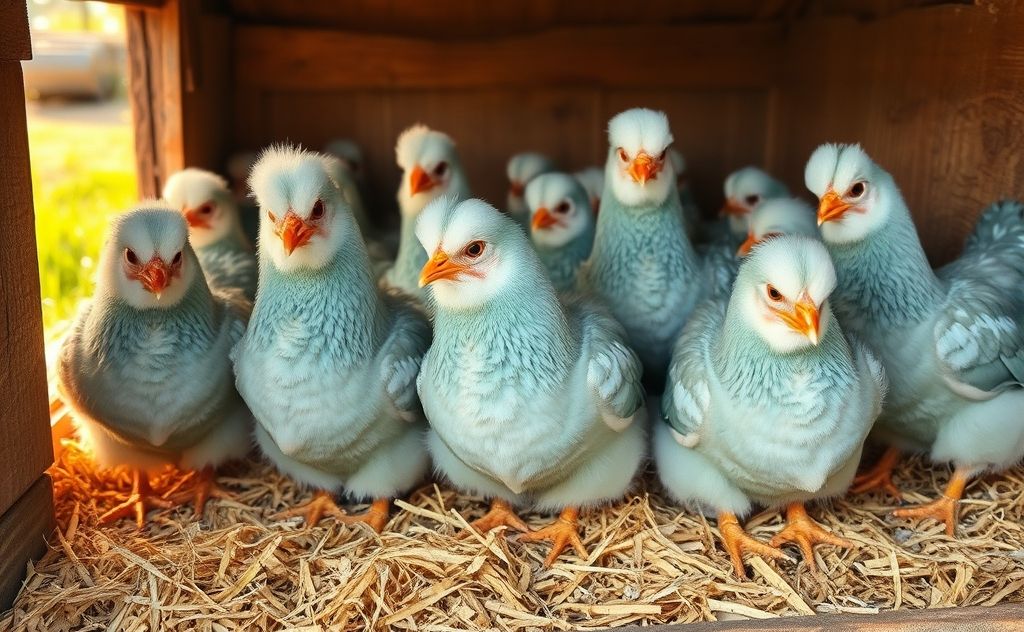 Ameraucana chickens ready to lay eggs soon