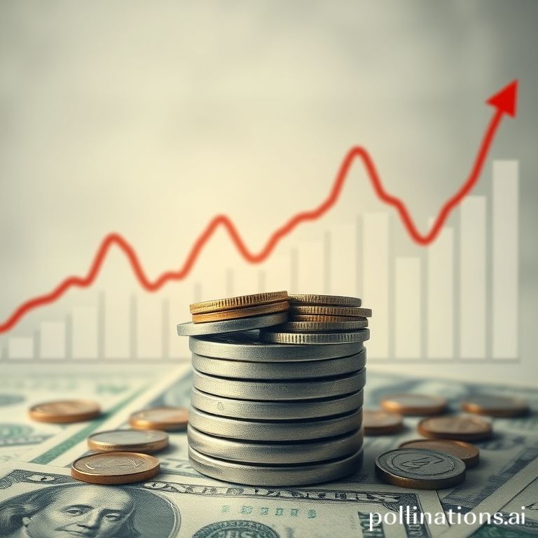 A visual representation of economic pressure on US consumers, showing declining savings and increasing reliance on credit amid persistent inflation.