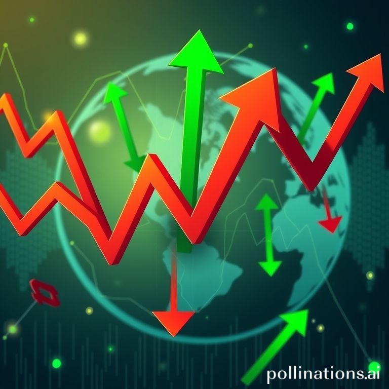 Visualisasi grafik harga Bitcoin yang bergejolak, menunjukkan tren kenaikan dan penurunan tajam, mencerminkan ketidakpastian pasar kripto.