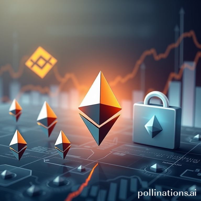 Graphic showing Ethereum's supply decreasing on exchanges, indicating strong investor holding and a potential bullish market shift for ETH.