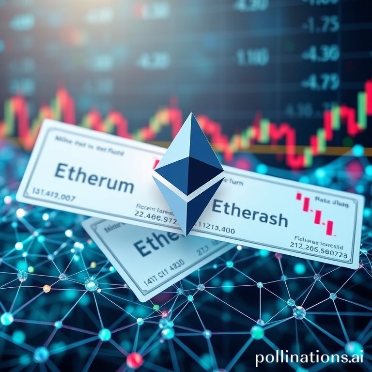 Ethereum price chart illustrating a significant drop below $4,000, with technical indicators hinting at a possible bounce.