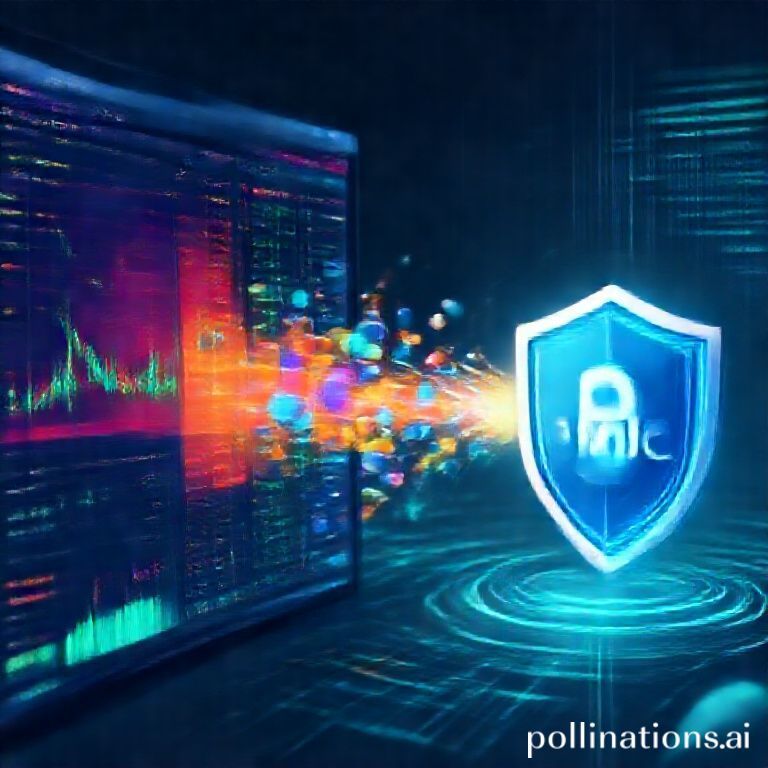 Digital representation of Backpack exchange's vibrant trading platform converging with BMIC's quantum-secure wallet technology, signifying blockchain's future.