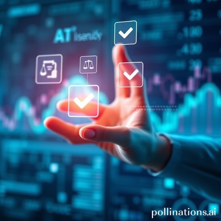 Executives' hands interacting with AI interface showing compliance metrics and data security, symbolizing future expectations.