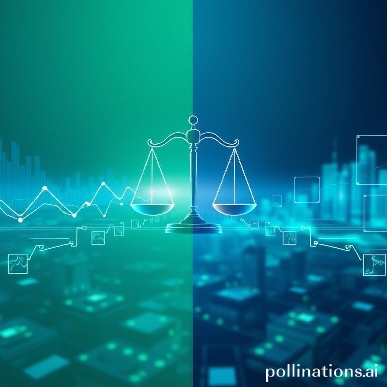 Digital illustration depicting regulatory clarity and innovation in cryptocurrency markets, with a focus on SEC and CFTC collaboration.