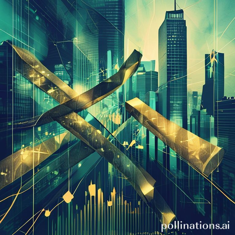 Dynamic visual of corporate bonds and financial data, symbolizing companies securing cheaper debt in global markets post-rate cuts.