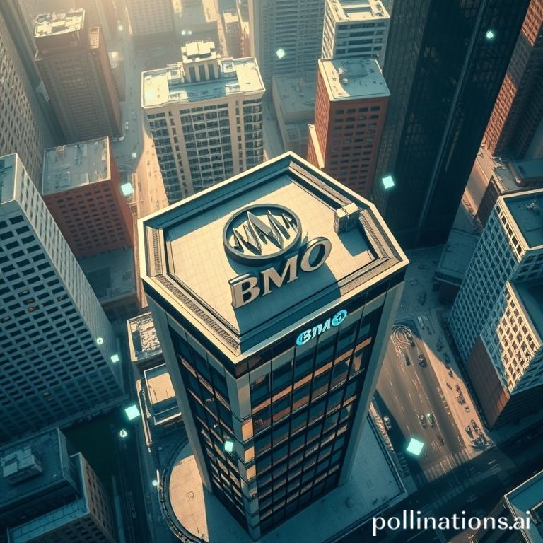BMO bank branch in a US city, symbolizing strategic divestment and growth in the financial sector after an acquisition.