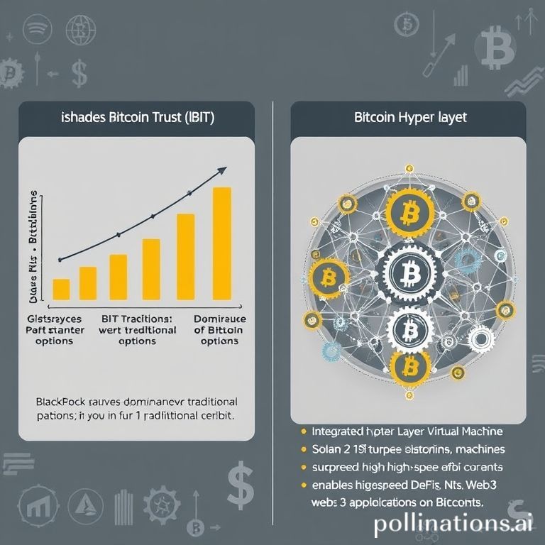 BlackRock IBIT's surge in Bitcoin options contrasted with Bitcoin Hyper's innovative Layer 2 solution for scalable Web3.