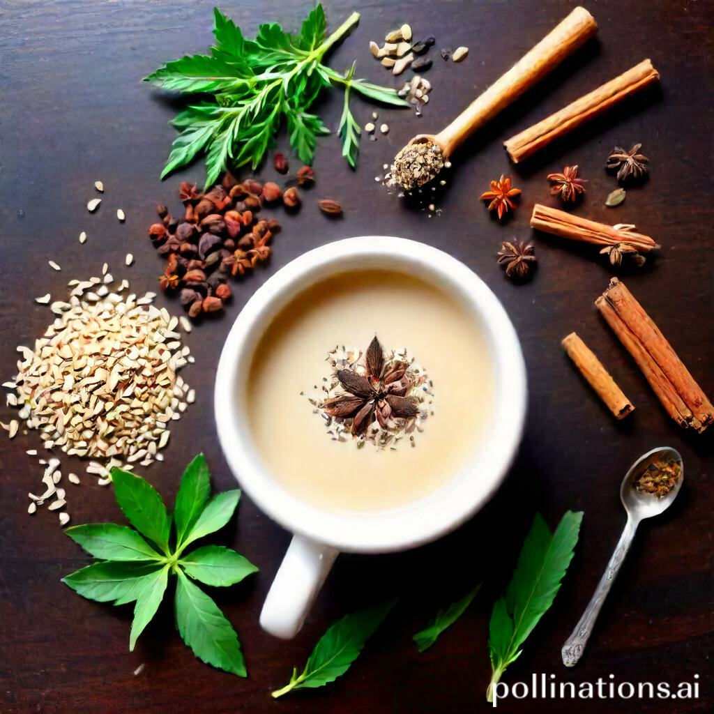 Chai tea latte herbs