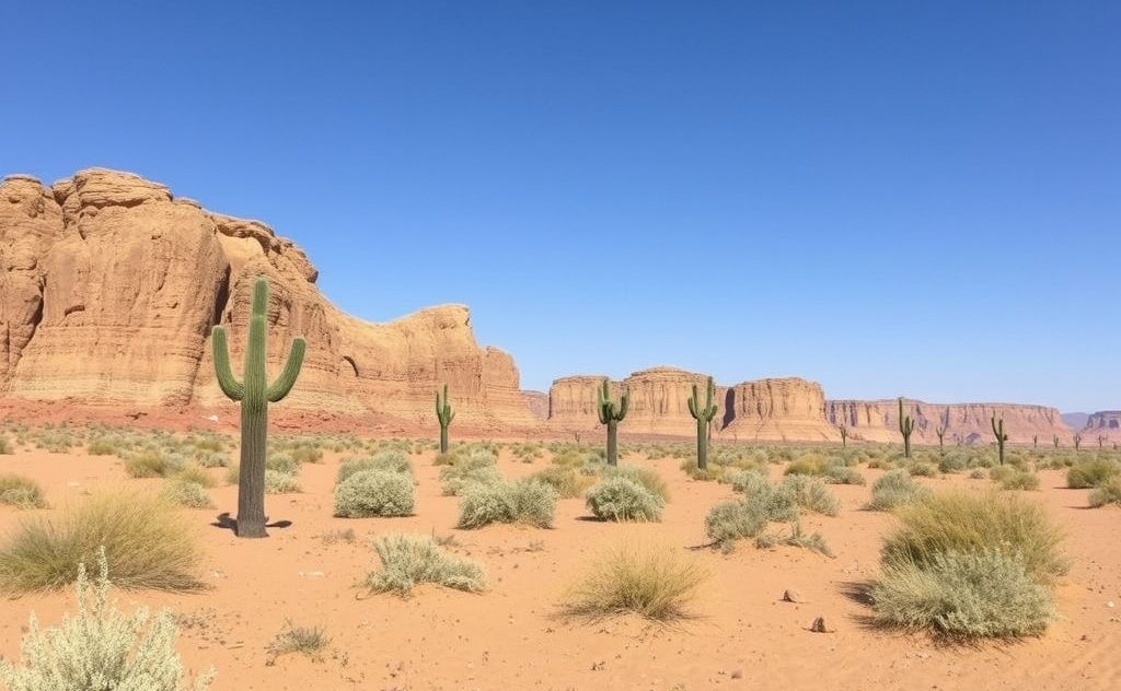 Animal community changes due to desert heat effects