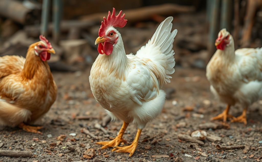 Animal that removes chicken heads for food